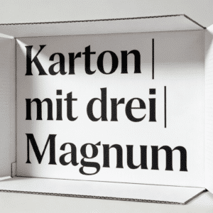 Karton mit drei Magnum